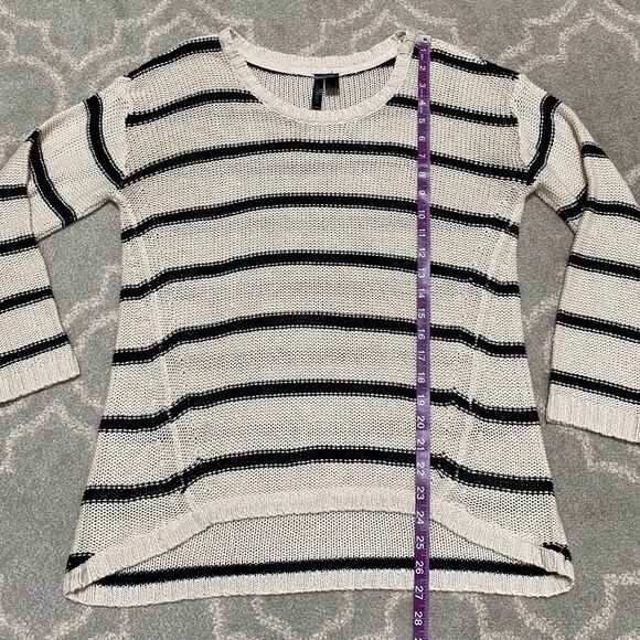 Full Tilt Striped Knit Sweater – High-Low Hem – Size Large - Picture 4 of 6
